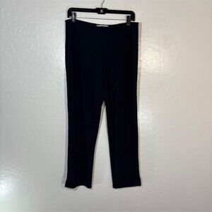 Sympli Pants Womens 12 Navy Blue Jersey Pull On Stretch Straight Leg Canada